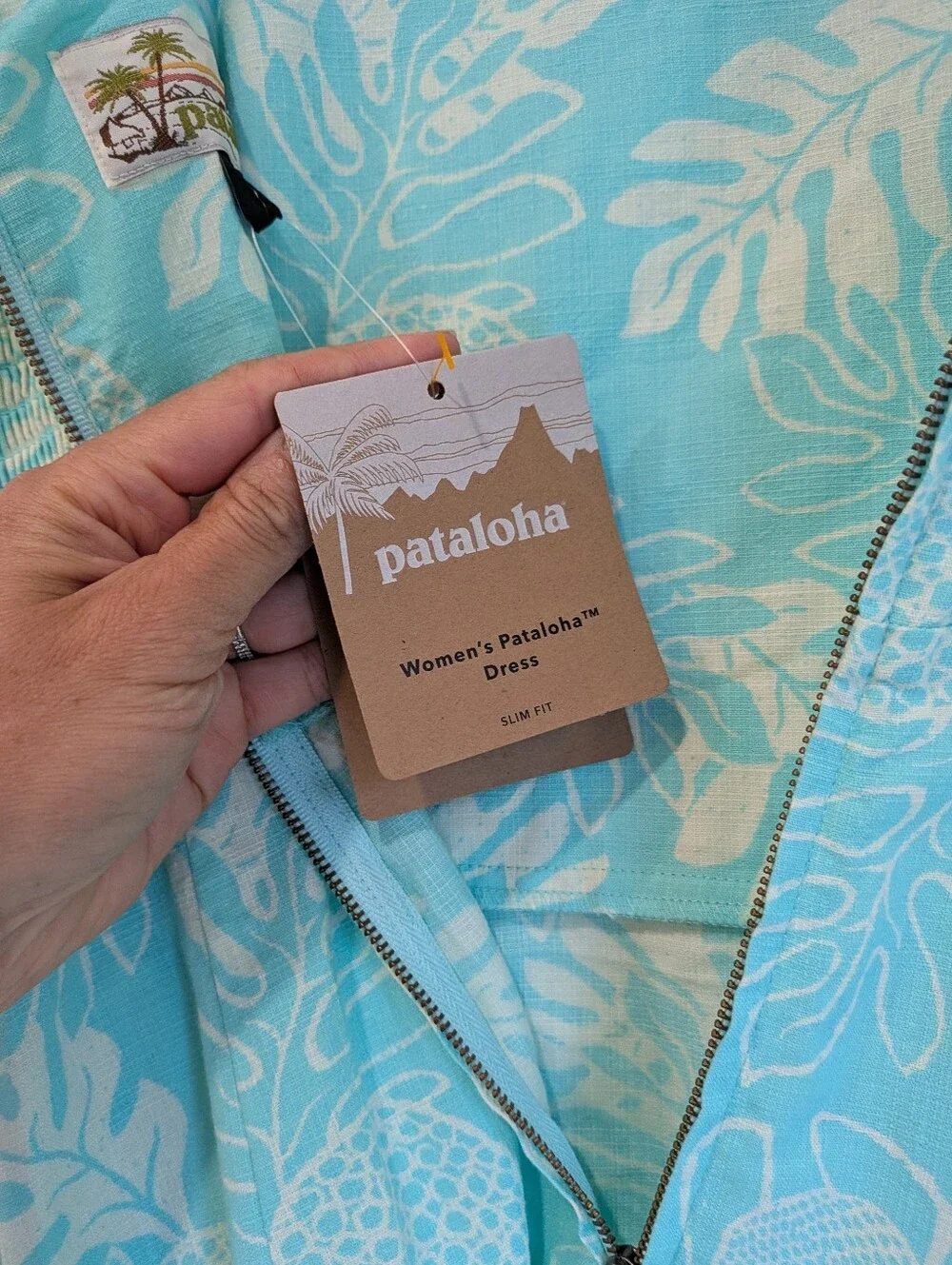 Patagonia Pataloha Dress Womens Organic Cotton True Wrap Smocked Sundress Sz 0